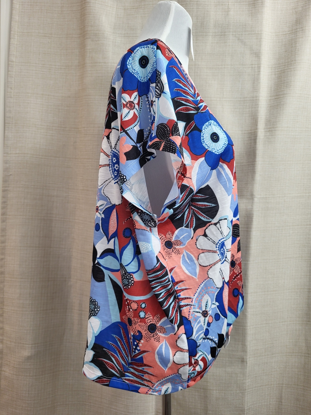 Juniper & Lime Women's Top Colorful Floral Print Sleeveless Tie Size XL New - Picture 4 of 12